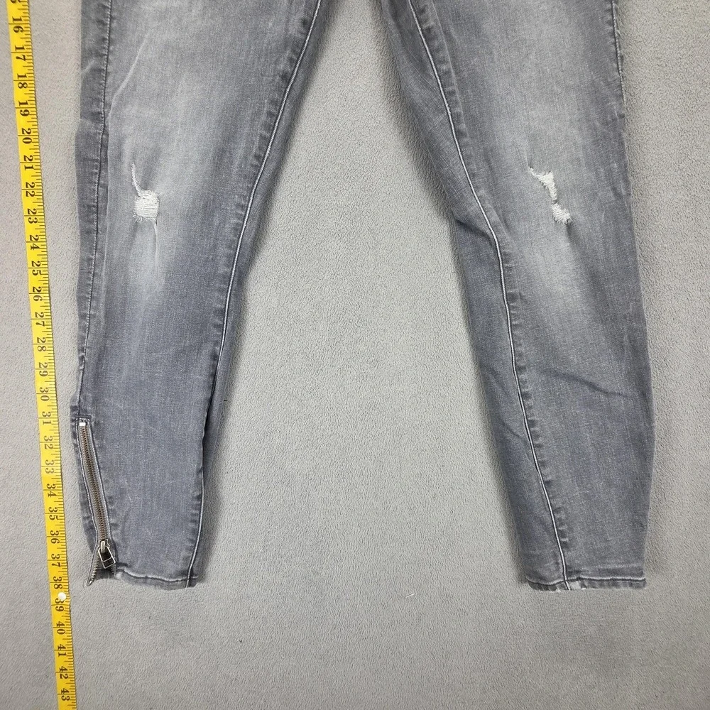 G-Star Raw Lynn Jeans Womens Gray Mid Rise Skinny Ankle Zip‎ Fits 29x28